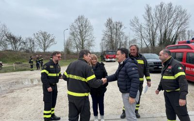 Corso per personale permanente dei vigili del fuoco al distaccamento di Bondeno