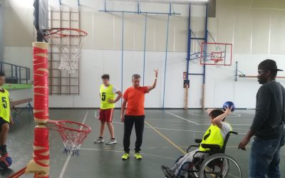 Sei ospiti del Faro di Codigoro a lezione di baskin all’istituto Guido Monaco di Pomposa