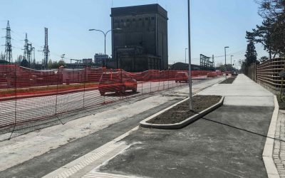 Percorso ciclopedonale di via Marconi verso il completamento