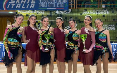 Pattinaggio, vice campionesse italiane le ragazze del Quadrifoglio dei gruppi Precision