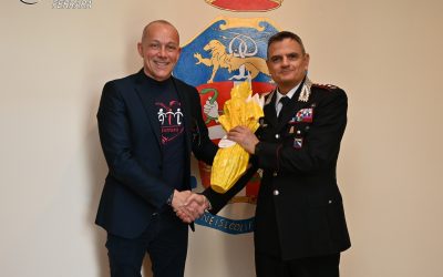 Il presidente di Ail Ferrara in visita al Comando Provinciale Carabinieri