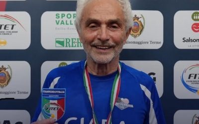 Enrico Mugellini campione italiano Master nel tennistavolo