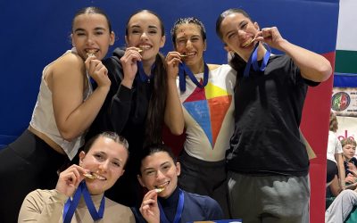 Cerchio aereo, le atlete della Gym&Tonic brillano a Modena