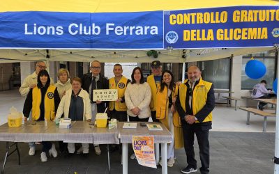 Lions Day a Ferrara: oltre 100 screening e 700kg di alimenti raccolti per le famiglie in difficoltà