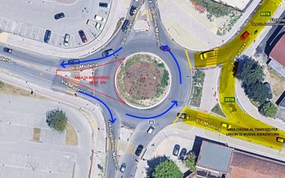 In via Marconi nuovi attraversamenti pedonali su piattaforma rialzata per collegare in sicurezza i percorsi ciclopedonali