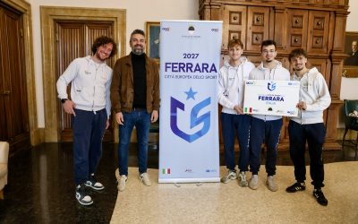 Accolti in Municipio i campioni di scherma dell’Accademia Bernardi