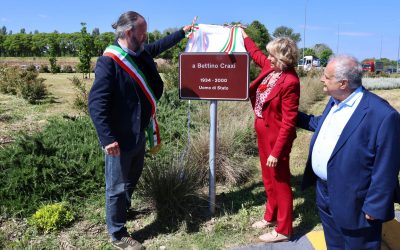 Inaugurata la rotonda Bettino Craxi