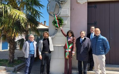 Giorgio Benvenuto a Codigoro per commemorare Bruno Buozzi e Alda Costa