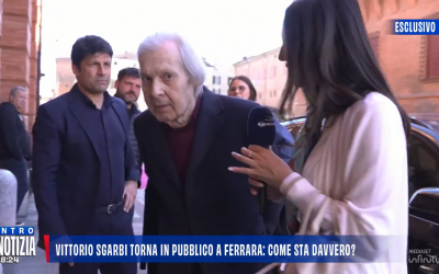 Ferrara, festa del Corriere della Sera offuscata dal caso Sgarbi-figlia