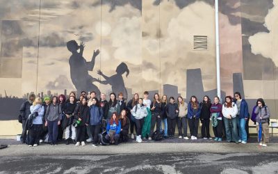 Un nuovo murales sulla parte del polo scolasticp