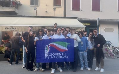 Gioventù Nazionale a Bondeno per sostenere Stefano Bianchini
