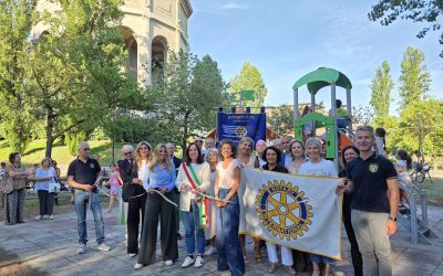 All’Acquedotto una nuova area giochi inclusiva grazie al cuore dei soci del Rotary Club Ferrara Est