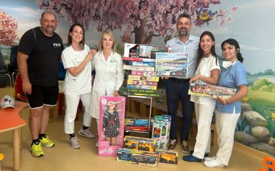 Campioni in Tour dona giochi per i bambini del reparto di pediatria