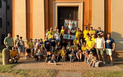 Il Rione Crusar porta il Palio in pellegrinaggio alla chiesa di San Biagio