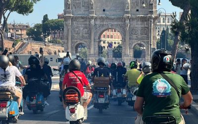 Il Vespa Club porta i colori di Copparo all'”80 Years of an Icon” di Roma