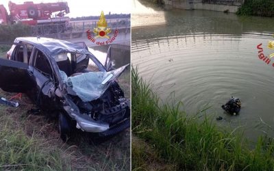 Auto nel canale a Canaro, muore 22enne di Riva del Po