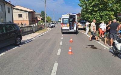 Fuori strada con la moto a Copparo, 24enne elitrasportato a Bologna
