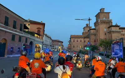 Da Cento a Ferrara un corteo di 200 Vespe