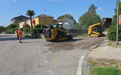 Riprendono le asfaltature lungo le strade del Copparese