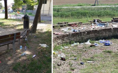 Rifiuti abbandonati nei parchi e sulle Mura, aumentano le segnalazioni