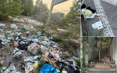 Rifiuti e siringhe in via del Lavoro, la segnalazione di una residente