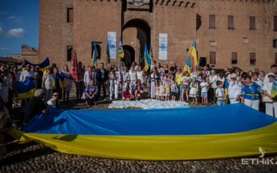 Sorrisi e lacrime, Ferrara abbraccia l’Ucraina
