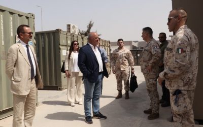 Malaguti incontra il contingente italiano in Libia