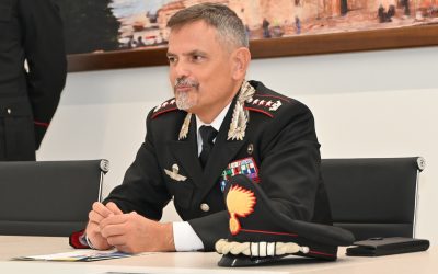 Il comandate dei Carabinieri Di Stefano saluta Ferrara