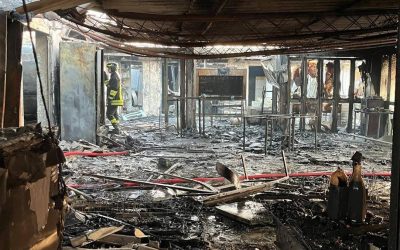 Lido di Volano. Incendio al bagno Ipanema, vigili del fuoco al lavoro per ore