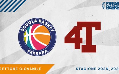 Scuola Basket Ferrara e 4 Torri fanno squadra: “Più opportunità per i ragazzi”