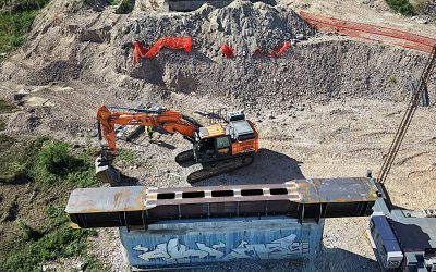 Ponte Nuovo: posizionati i primi due pulvini