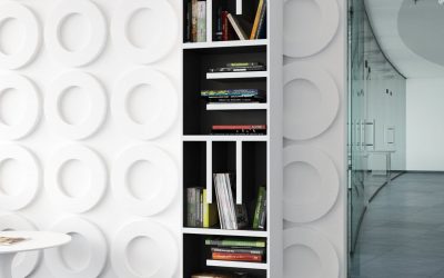 Librerie moderne: sfruttare le pareti per guadagnare ordine e spazio