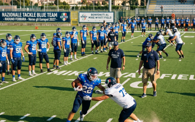 Il Blue Team riparte da Ferrara: la Nazionale tackle in raduno al Mike Wyatt Field