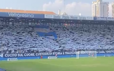 Spal, la coreografia della Curva per il suo “Ovetto”