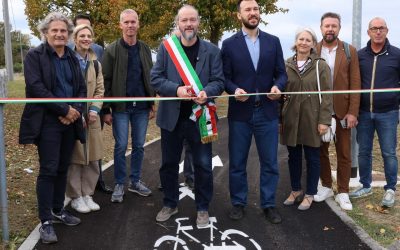 Inaugurata la ciclabile di Boara