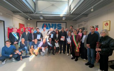 60° anniversario Avis Copparo, consegnate le benemerenze ai donatori