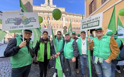 “I conti non tornano”: gli agricoltori di Cia Ferrara in presidio a Roma