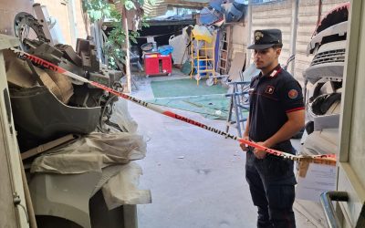 Rifiuti pericolosi e irregolarità ambientali, sanzioni per 12mila euro a un’autocarrozzeria