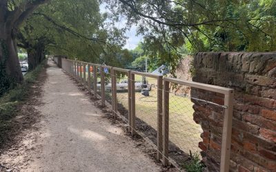 Nuovi parapetti sul ‘sopramura’ di via Baluardi