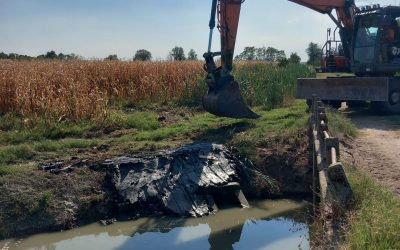 Bondeno, ripristinato l’argine del Dogaro Uguzzone danneggiato dagli animali fossori